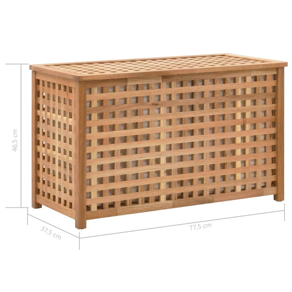 Wasmand Walnoothout 77cm - Retourdeal! 40% Korting