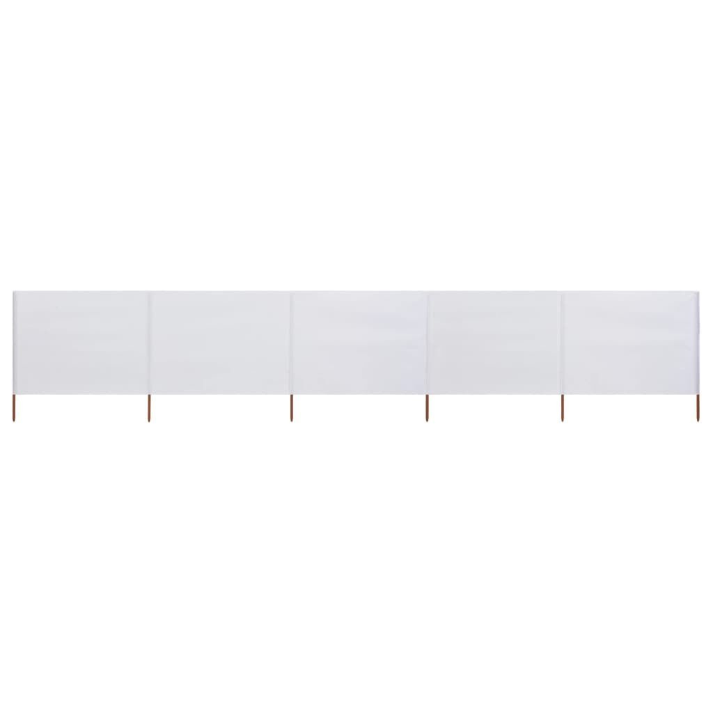 VidaXL Windscherm 600x160cm Zandwit - 40% Korting!