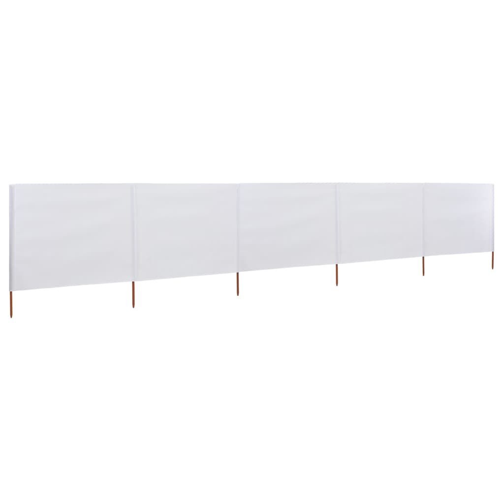VidaXL Windscherm 600x160cm Zandwit - 40% Korting!