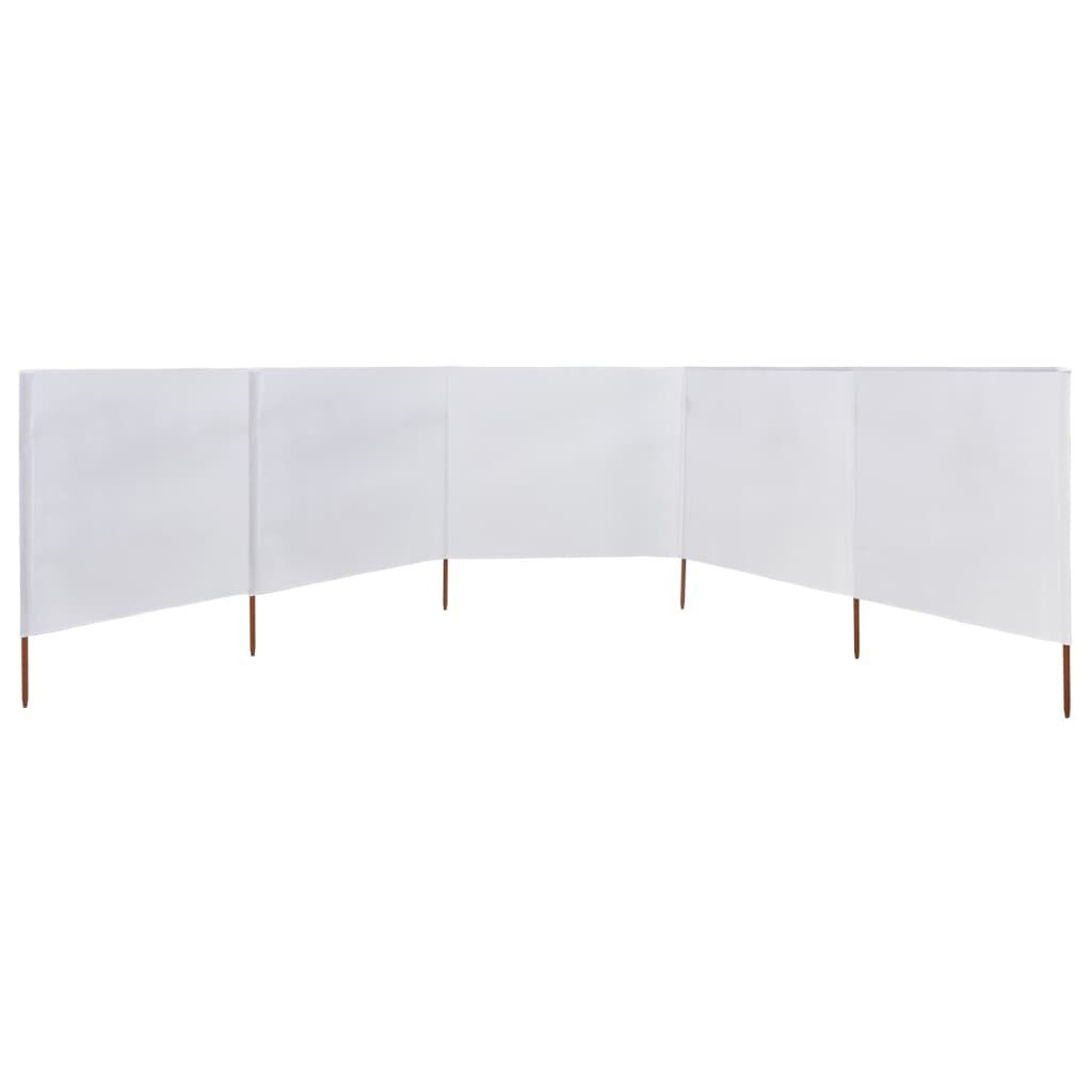 VidaXL Windscherm 600x160cm Zandwit - 40% Korting!