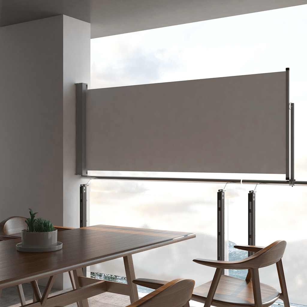 VidaXL Uittrekbaar Tuinscherm 100x300cm Grijs -46% Korting!