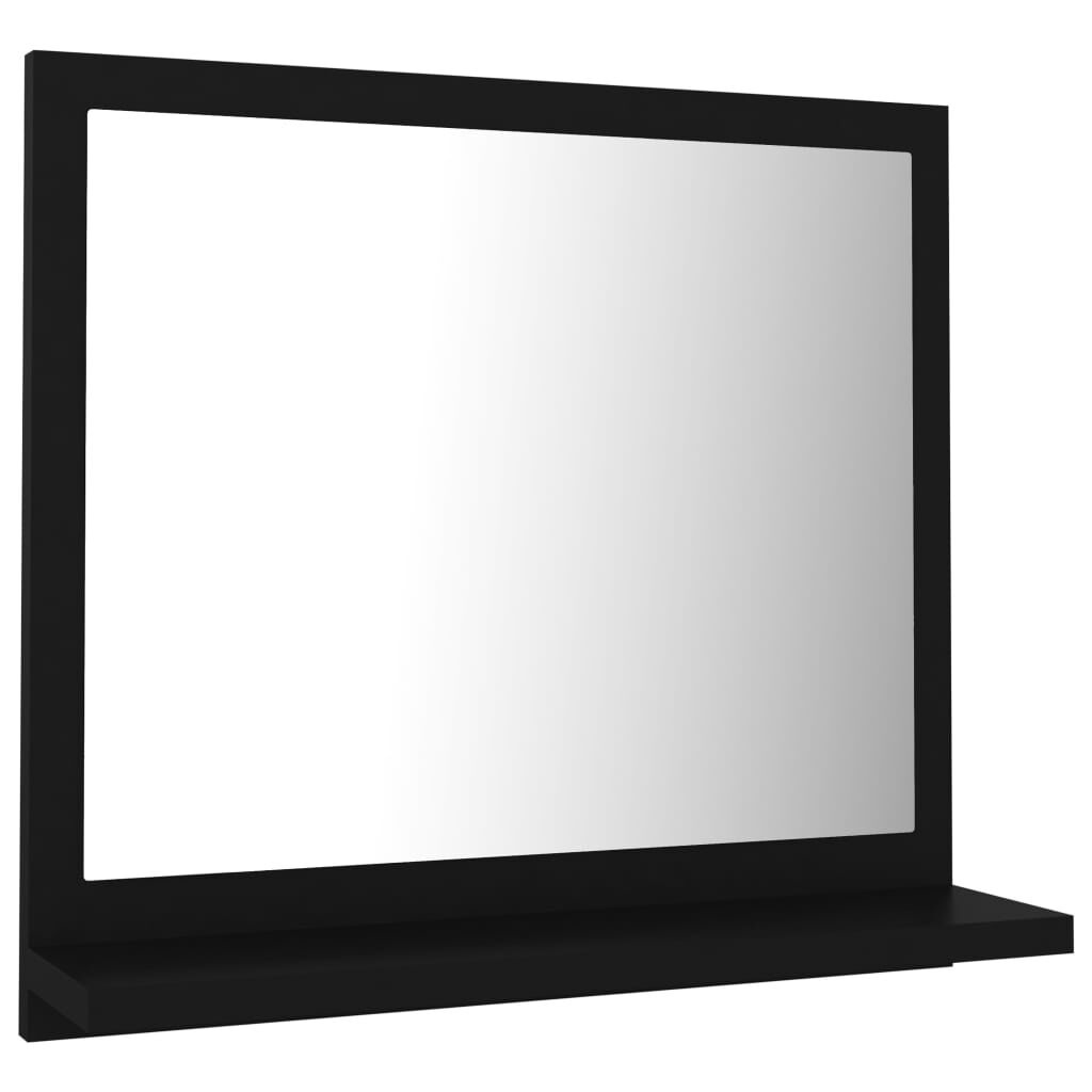 vidaXL Badkamerspiegel Zwart 40cm - 42% Korting! Zo Goed Als Nieuw