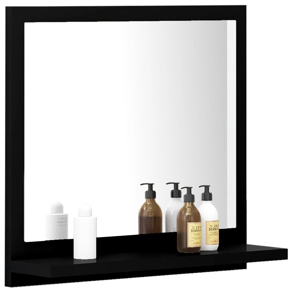 vidaXL Badkamerspiegel Zwart 40cm - 42% Korting! Zo Goed Als Nieuw