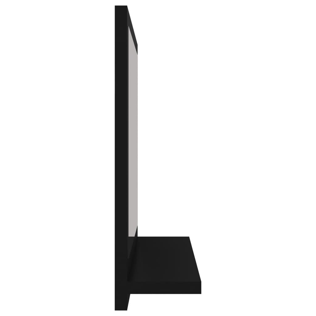 vidaXL Badkamerspiegel Zwart 40cm - 42% Korting! Zo Goed Als Nieuw