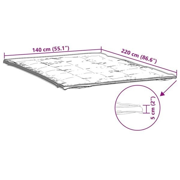 VidaXL Matrasbeschermer 140x220 cm Wit - 46% Korting!