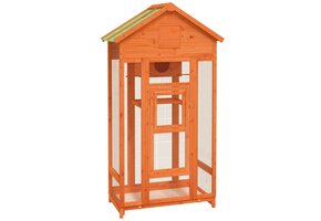 Volière Grenenhout 91,5x53x170cm Bruin -60% Korting!