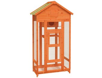 Volière Grenenhout 91,5x53x170cm Bruin -60% Korting!