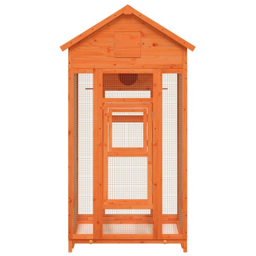Volière Grenenhout 91,5x53x170cm Bruin -60% Korting!