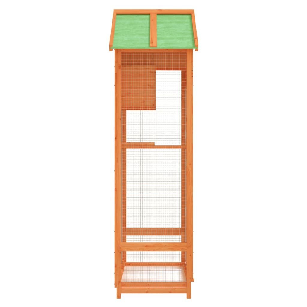 Volière Grenenhout 91,5x53x170cm Bruin -60% Korting!