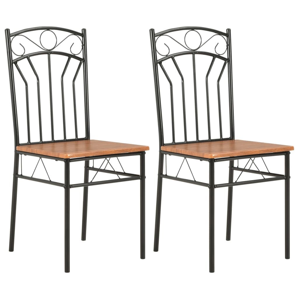 vidaXL Eetkamerstoelen (2 st) Bruin - 40% Korting!