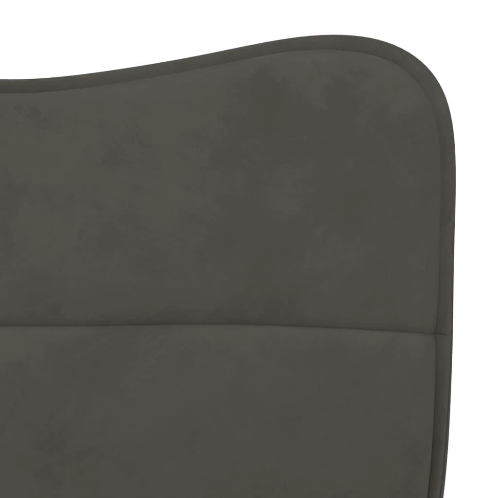 VidaXL Eetkamerstoelen (2) Donkergrijs Fluweel -40%