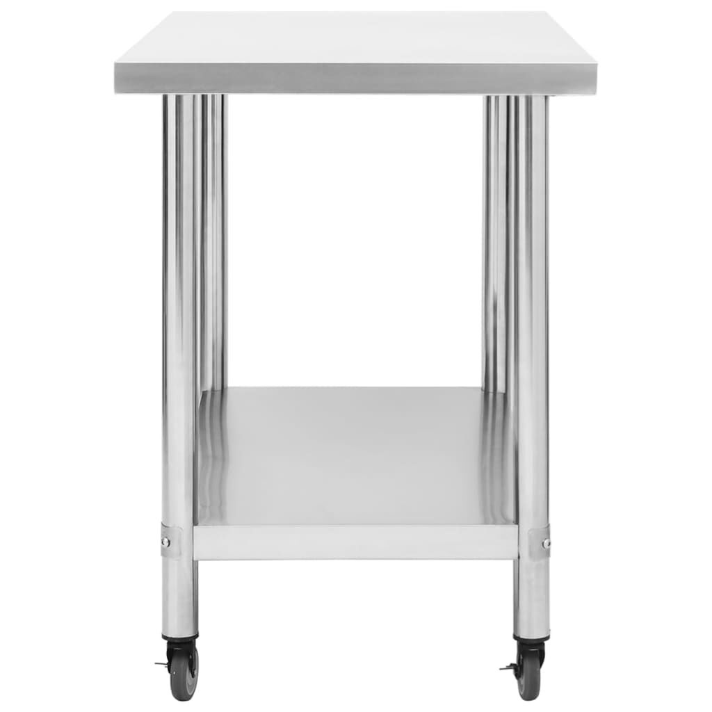 RVS Keukenwerktafel 80x60cm - 35% Korting! Zo Goed Als Nieuw!
