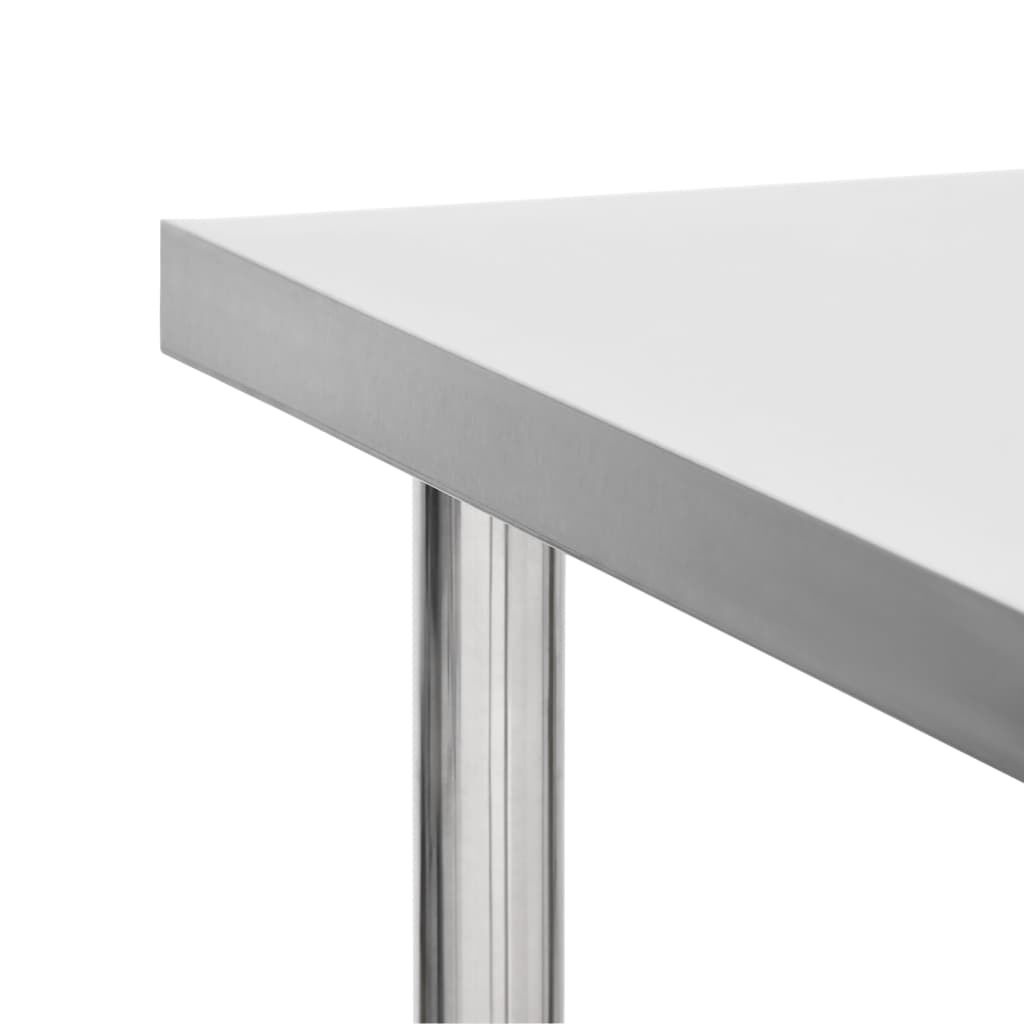RVS Keukenwerktafel 80x60cm - 35% Korting! Zo Goed Als Nieuw!