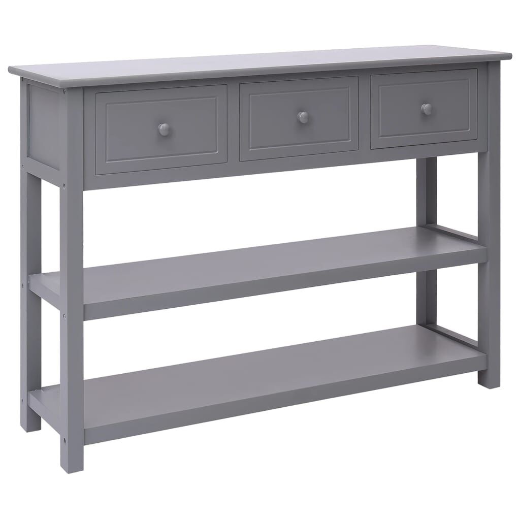 vidaXL Dressoir Grijs 108cm - Paulowniahout - 35% Korting!
