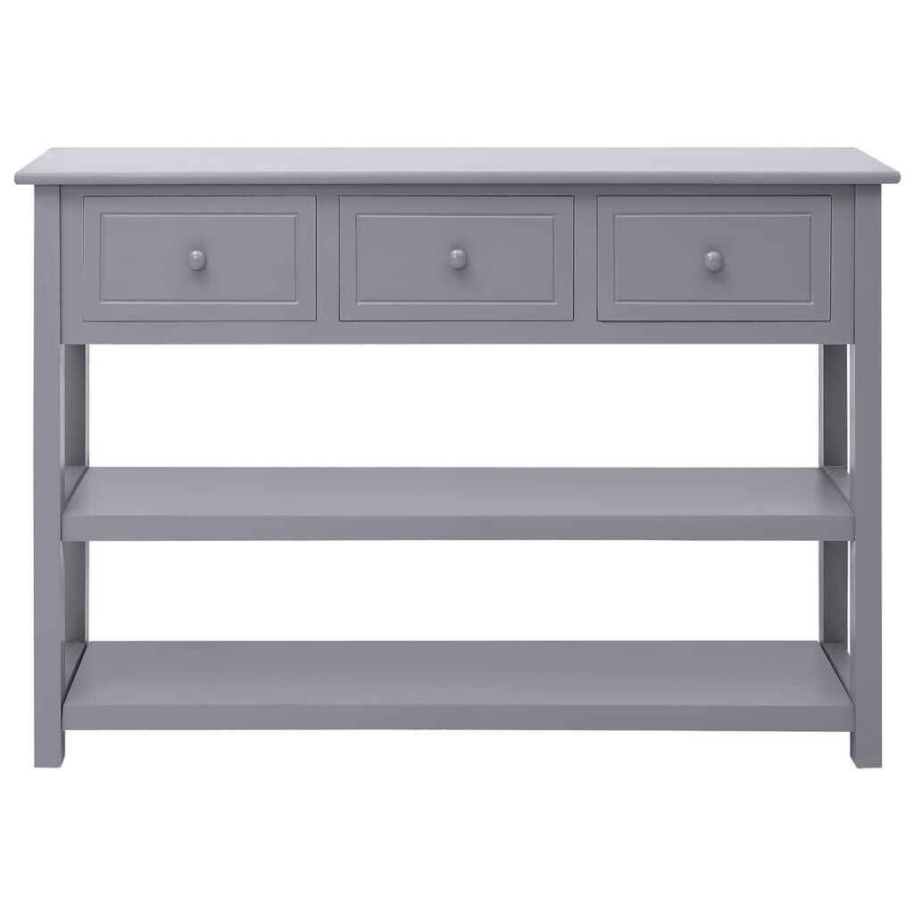 vidaXL Dressoir Grijs 108cm - Paulowniahout - 35% Korting!