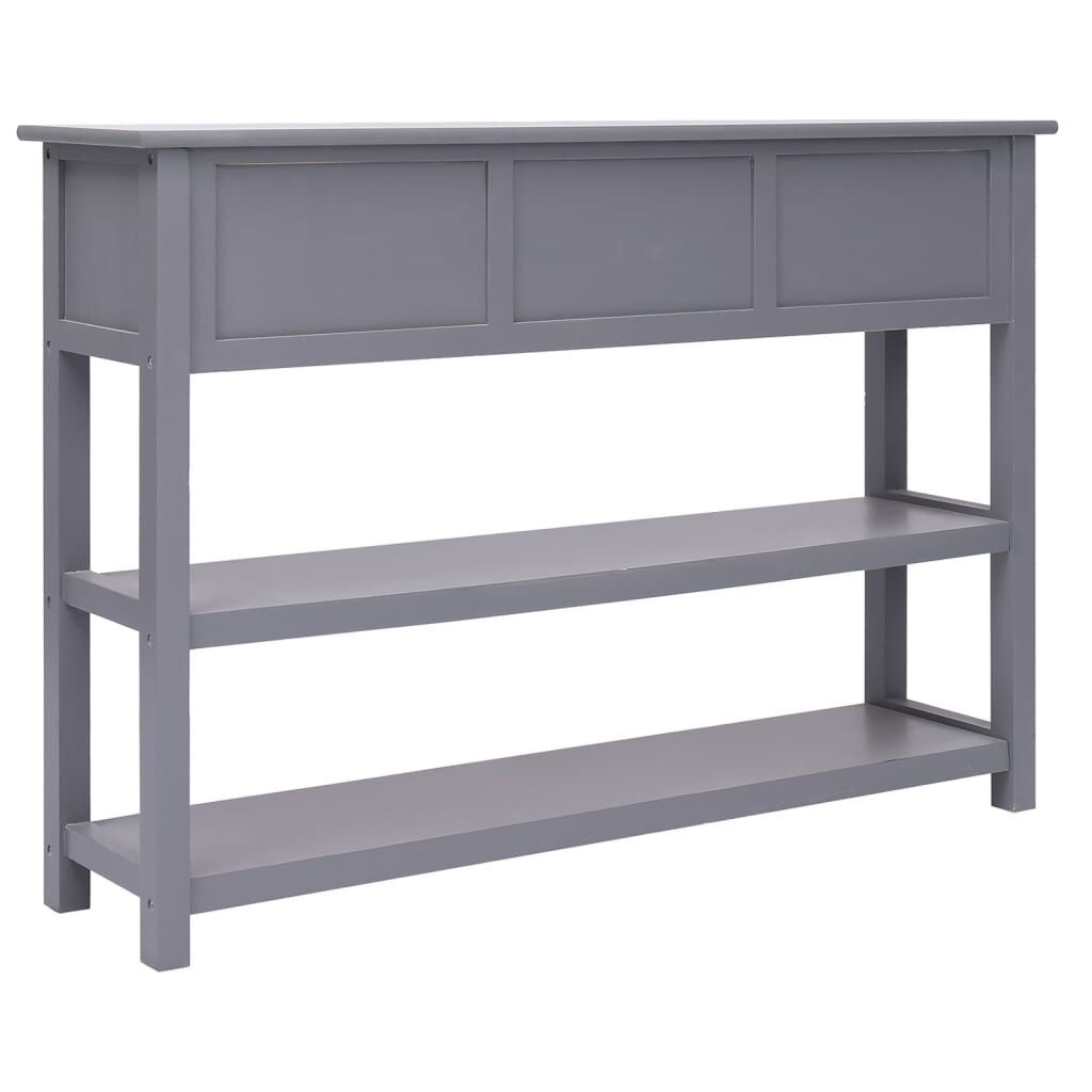 vidaXL Dressoir Grijs 108cm - Paulowniahout - 35% Korting!
