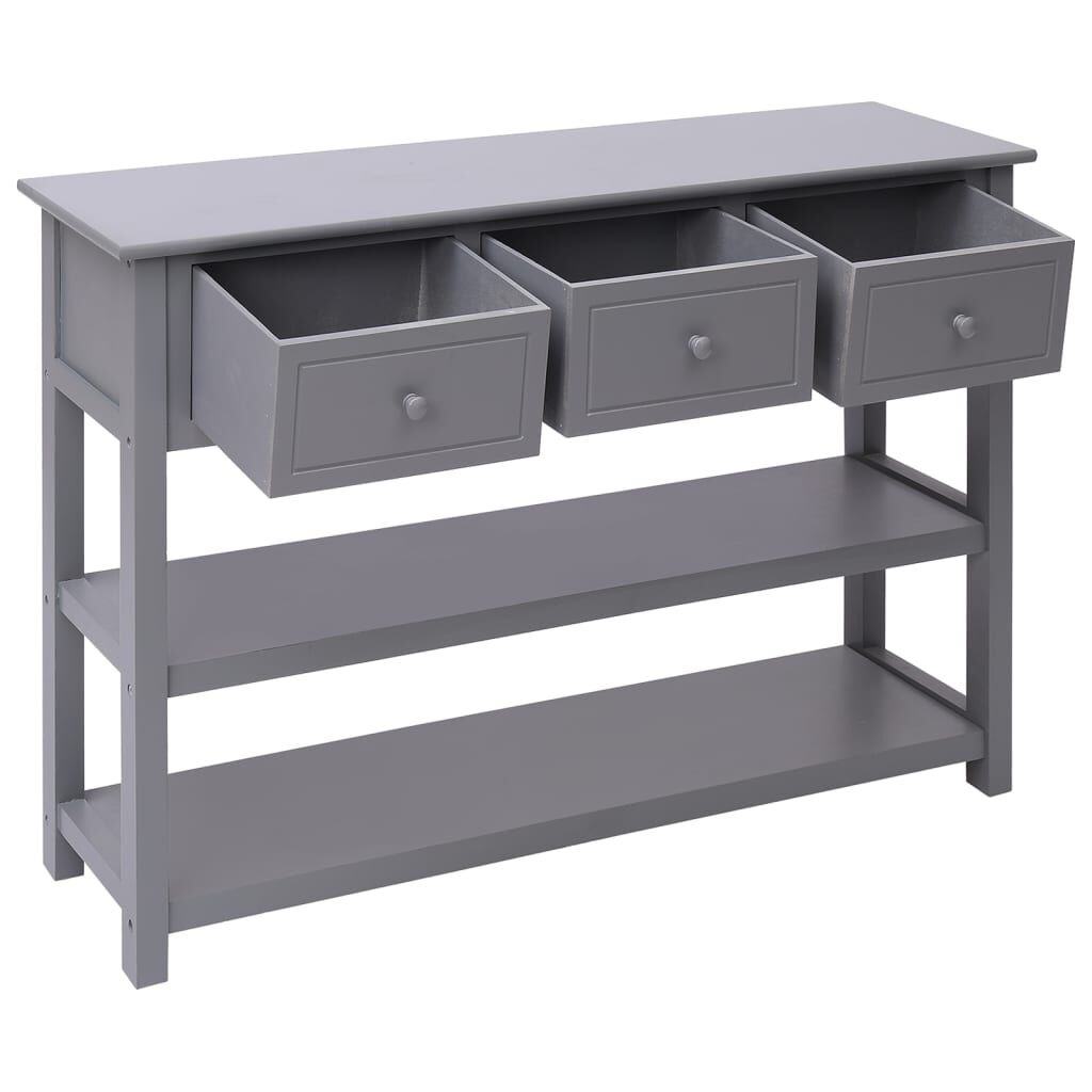 vidaXL Dressoir Grijs 108cm - Paulowniahout - 35% Korting!