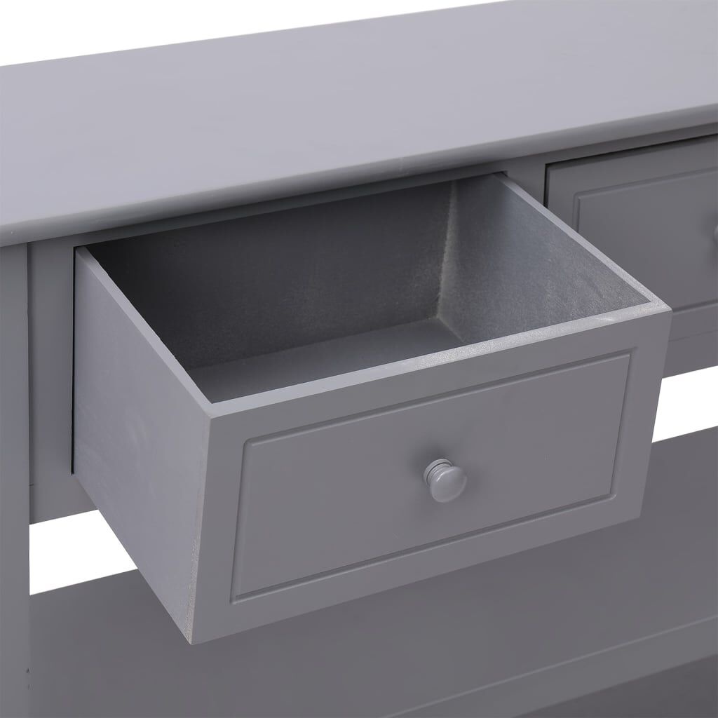 vidaXL Dressoir Grijs 108cm - Paulowniahout - 35% Korting!