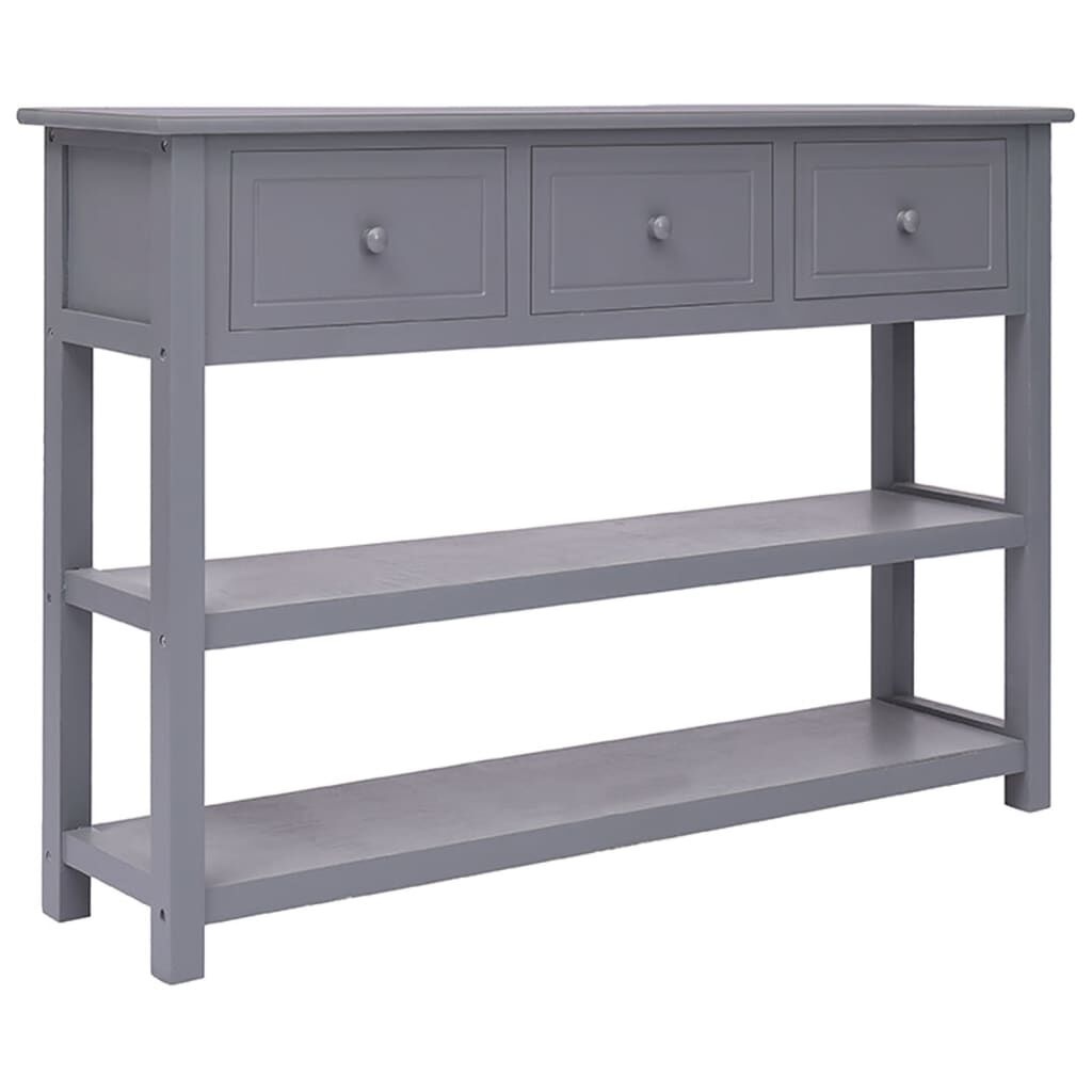 vidaXL Dressoir Grijs 108cm - Paulowniahout - 35% Korting!