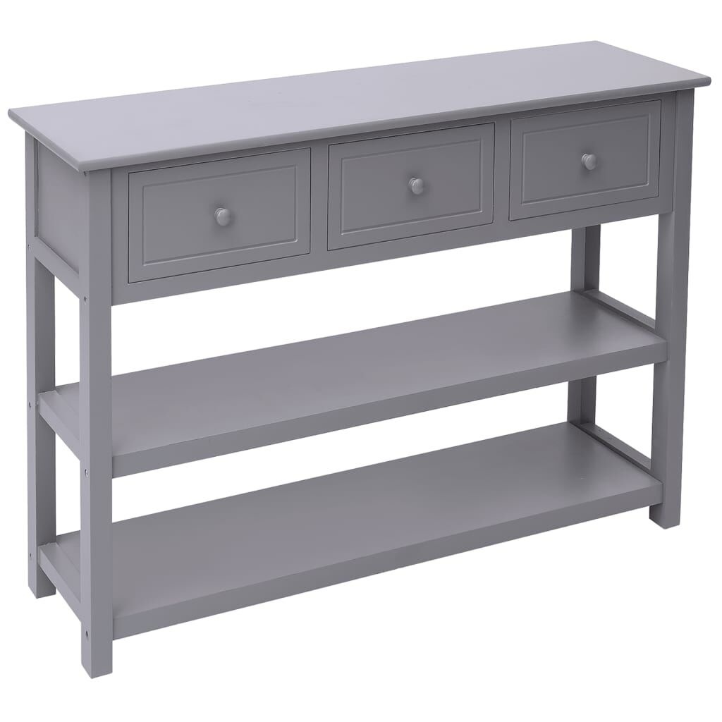 vidaXL Dressoir Grijs 108cm - Paulowniahout - 35% Korting!