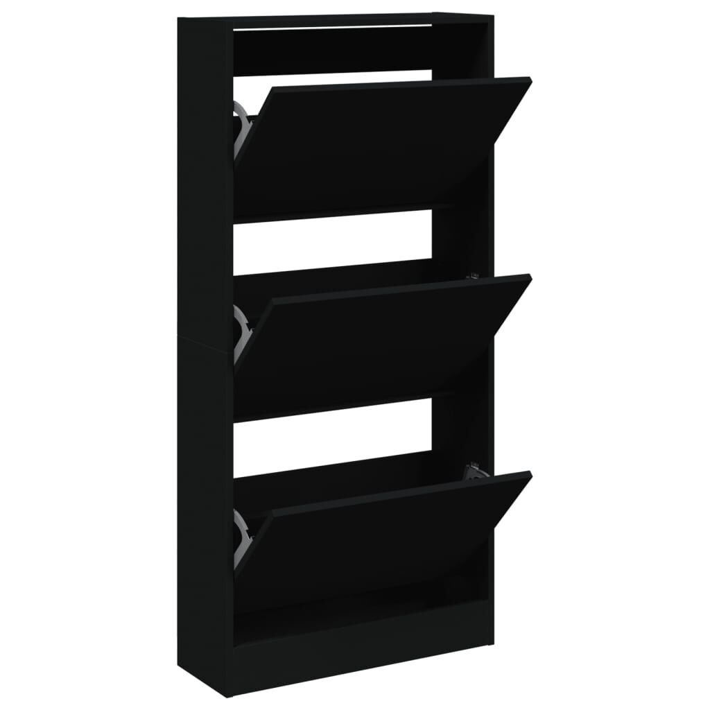vidaXL Schoenenkast Zwart - 60cm - 35% Korting!