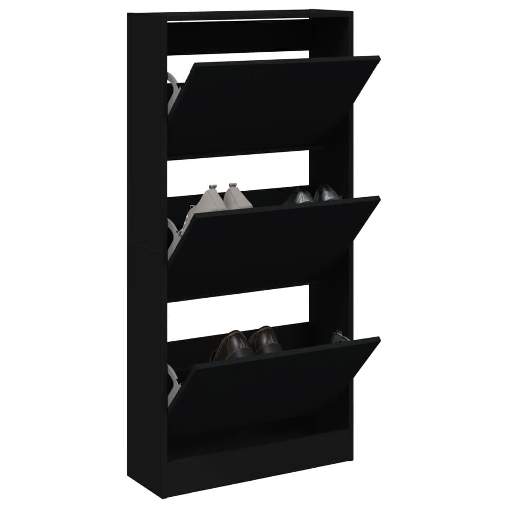 vidaXL Schoenenkast Zwart - 60cm - 35% Korting!