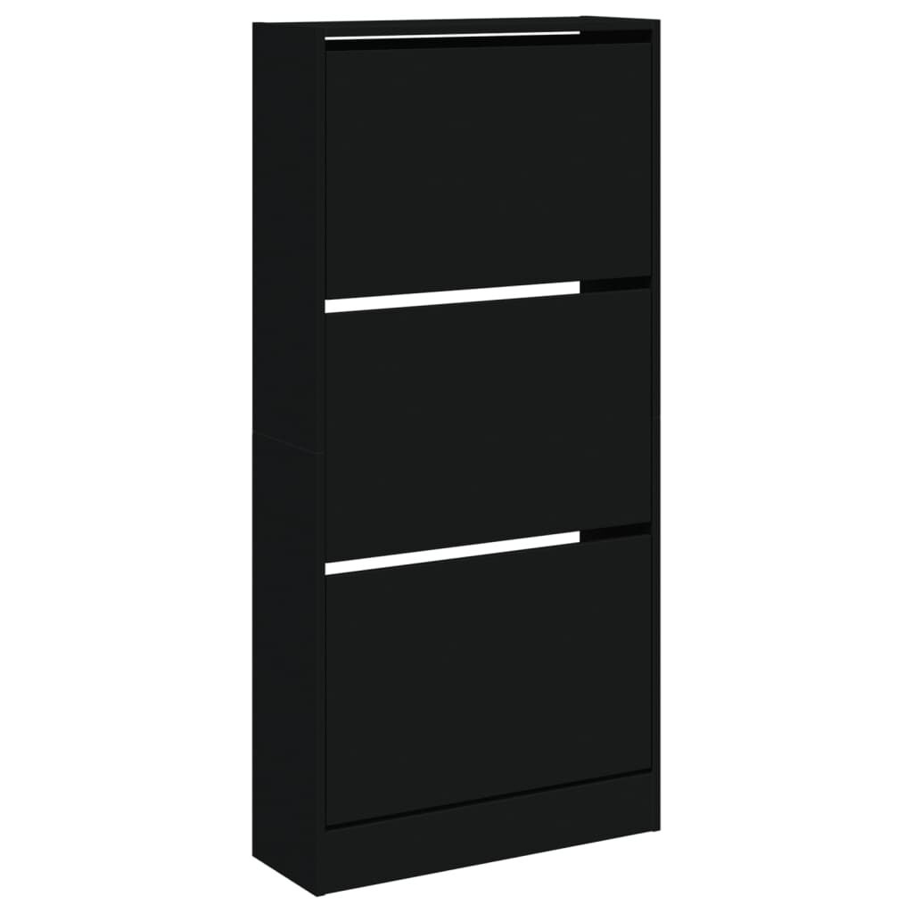 vidaXL Schoenenkast Zwart - 60cm - 35% Korting!