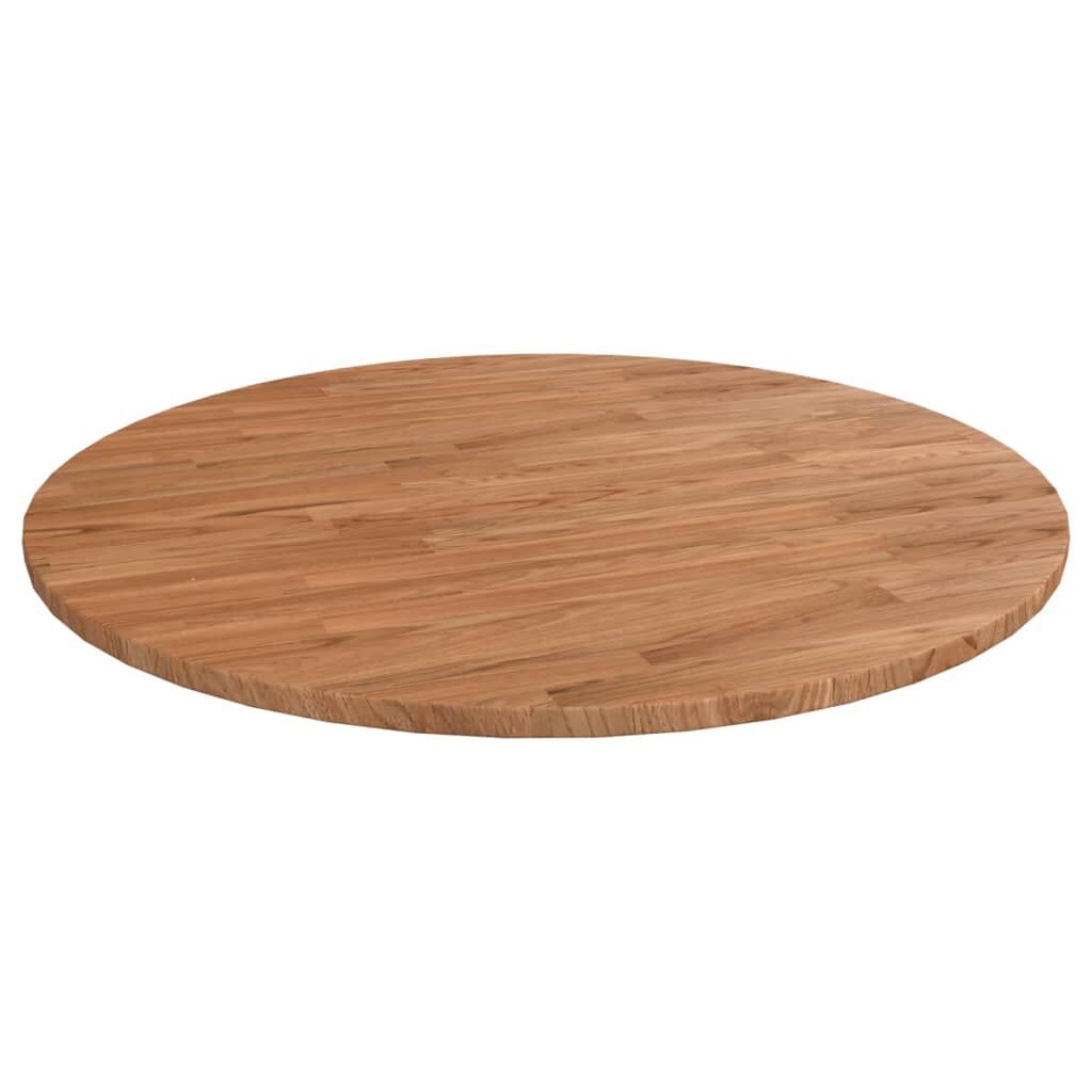 Eiken Tafelblad Ø70cm Lichtbruin - 40% Korting! (Retour)