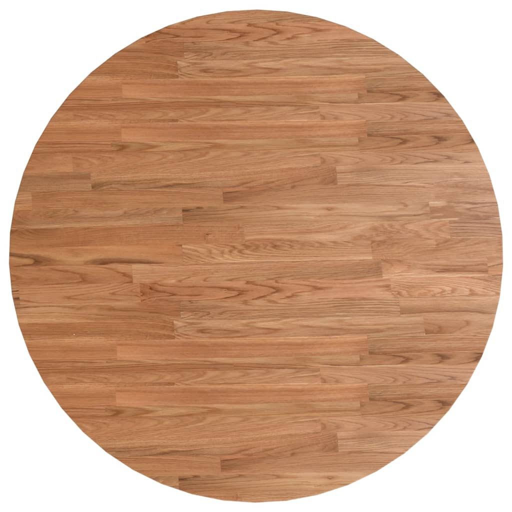 Eiken Tafelblad Ø70cm Lichtbruin - 40% Korting! (Retour)