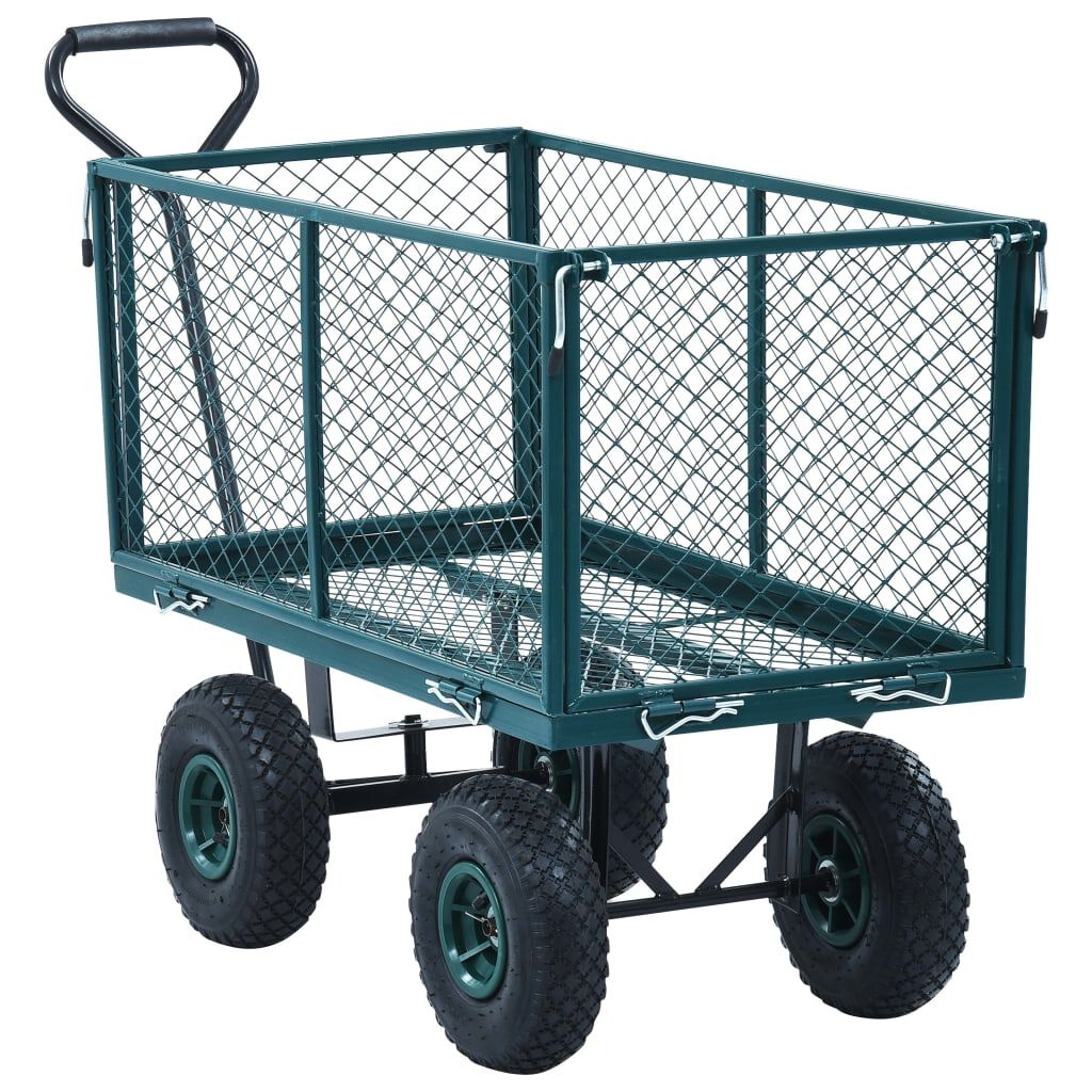 VidaXL Tuinwagen 350kg Groen - 35% Korting! Nieuwstaat