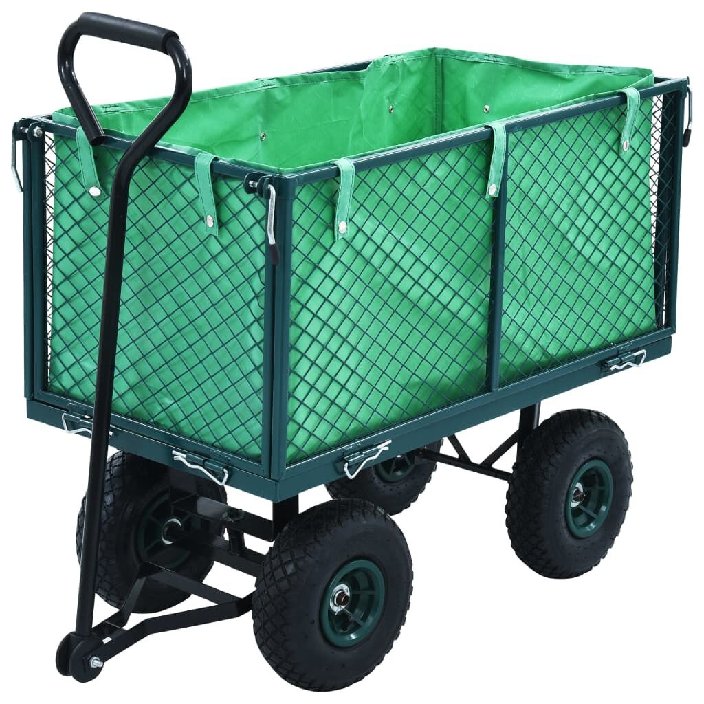 VidaXL Tuinwagen 350kg Groen - 35% Korting! Nieuwstaat