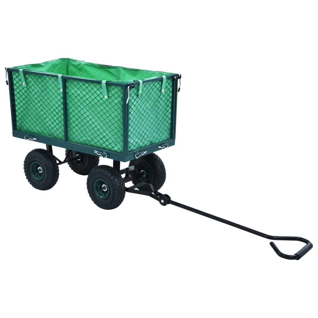 VidaXL Tuinwagen 350kg Groen - 35% Korting! Nieuwstaat