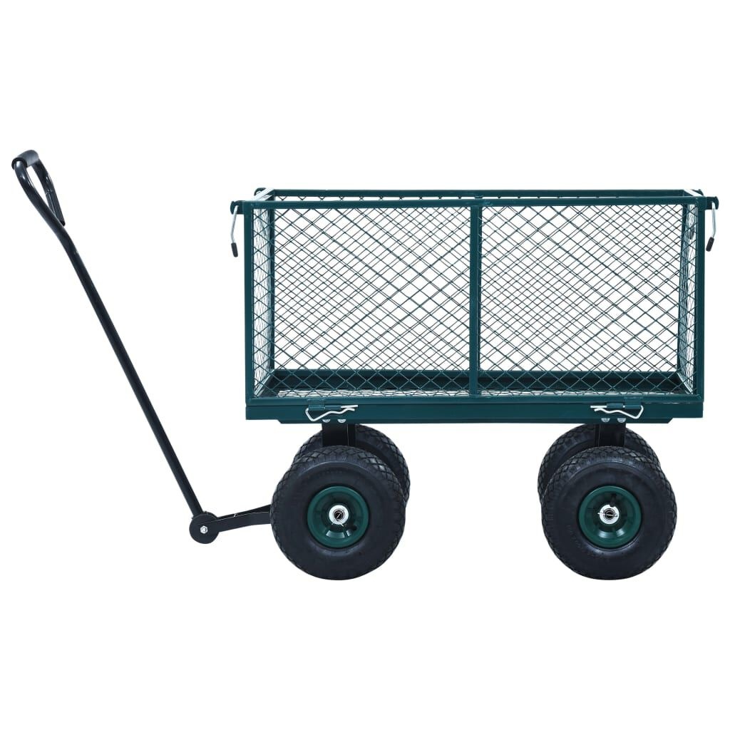 VidaXL Tuinwagen 350kg Groen - 35% Korting! Nieuwstaat
