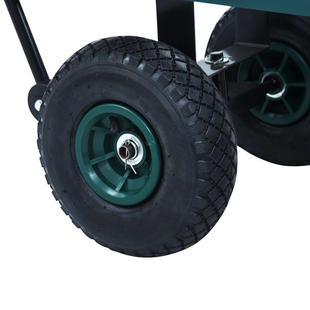 VidaXL Tuinwagen 350kg Groen - 35% Korting! Nieuwstaat