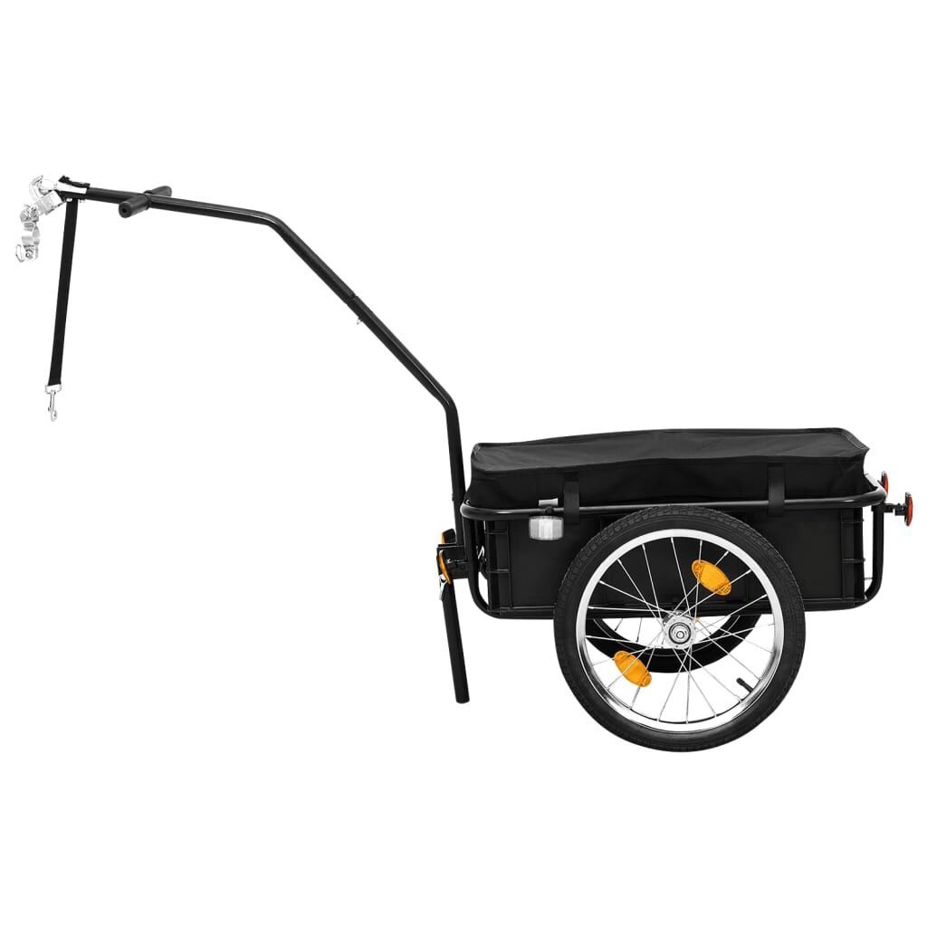 vidaXL Fietstrailer/Trekwagen - Zwart - 40% Korting!