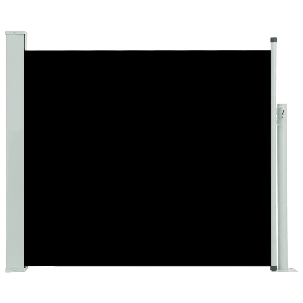 vidaXL Tuinscherm uittrekbaar 100x300 cm zwart