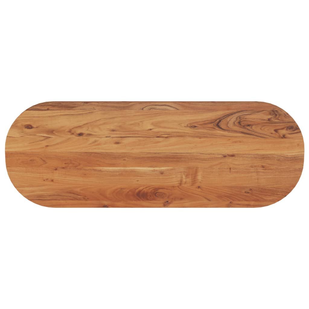 vidaXL Tafelblad ovaal 140x50x2,5 cm massief acaciahout