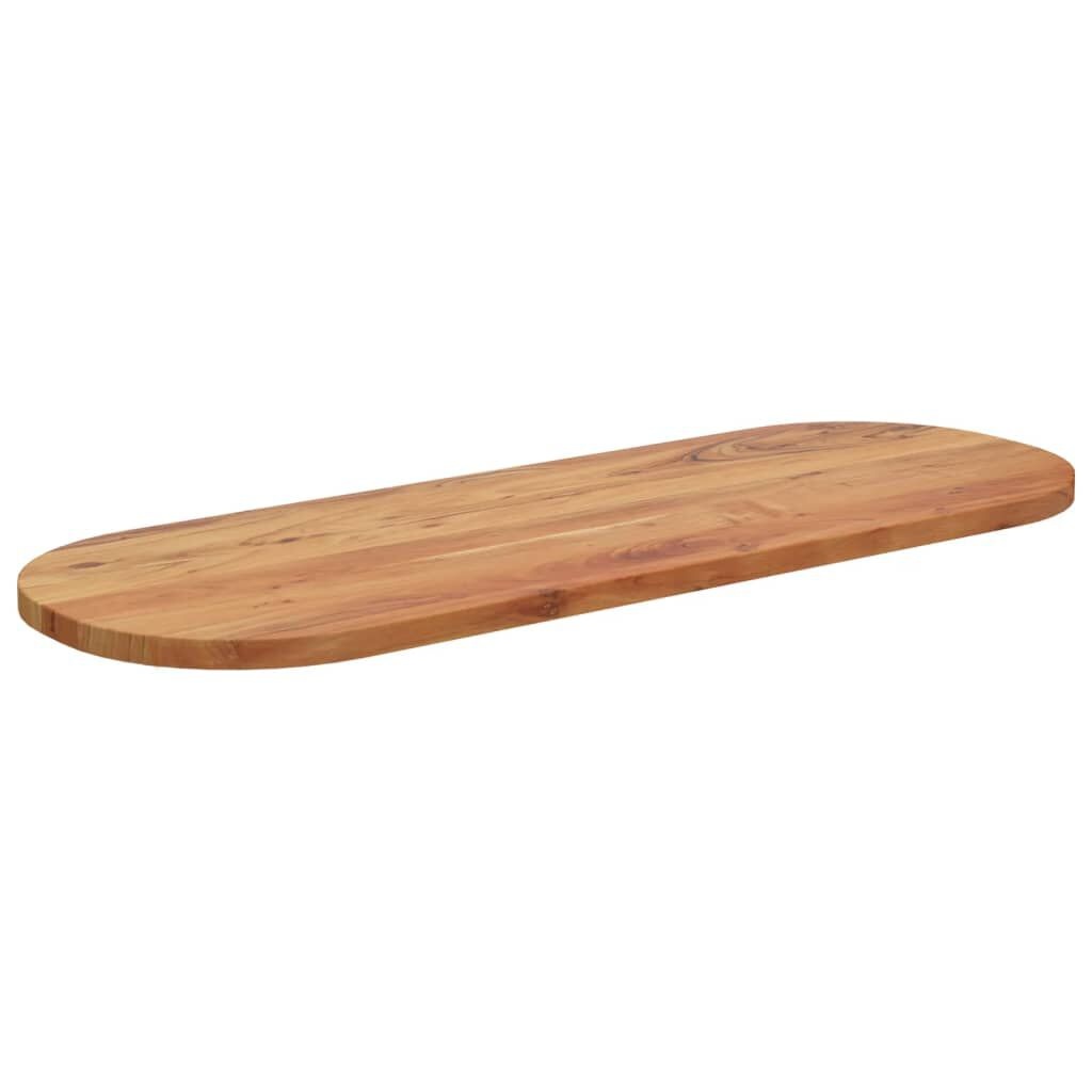 vidaXL Tafelblad ovaal 140x50x2,5 cm massief acaciahout