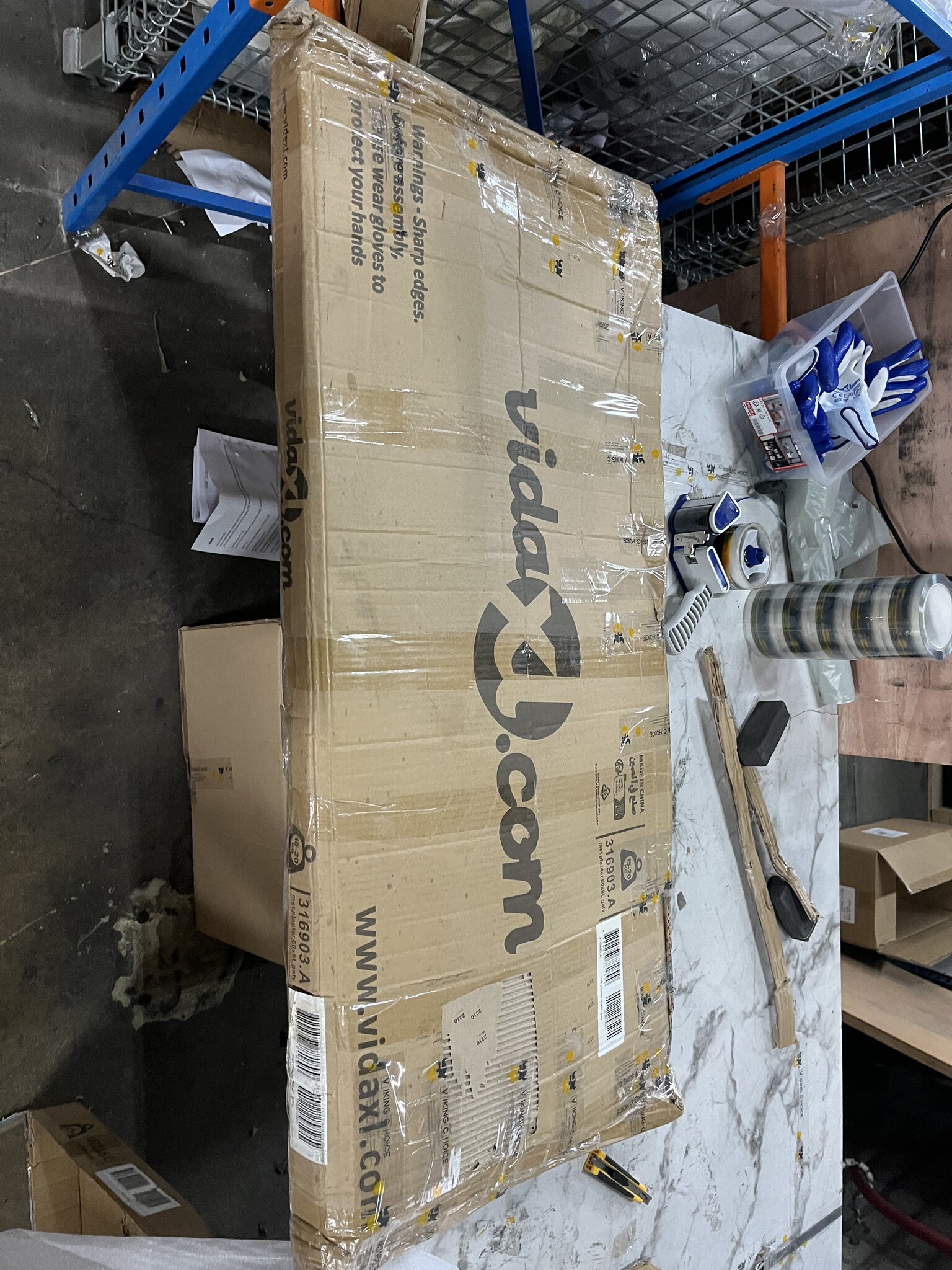 vidaXL Plantenbak verhoogd 600x80x45 cm gegalvaniseerd staal zilver