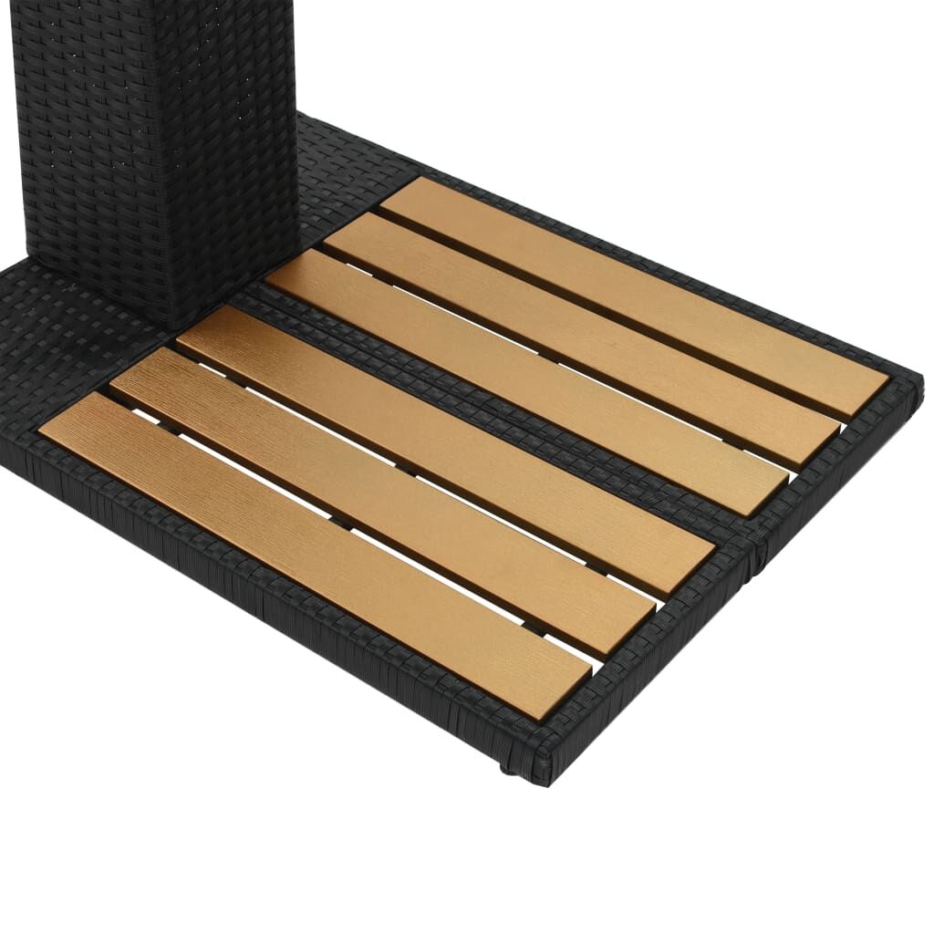 vidaXL Buitendouche poly rattan HKC