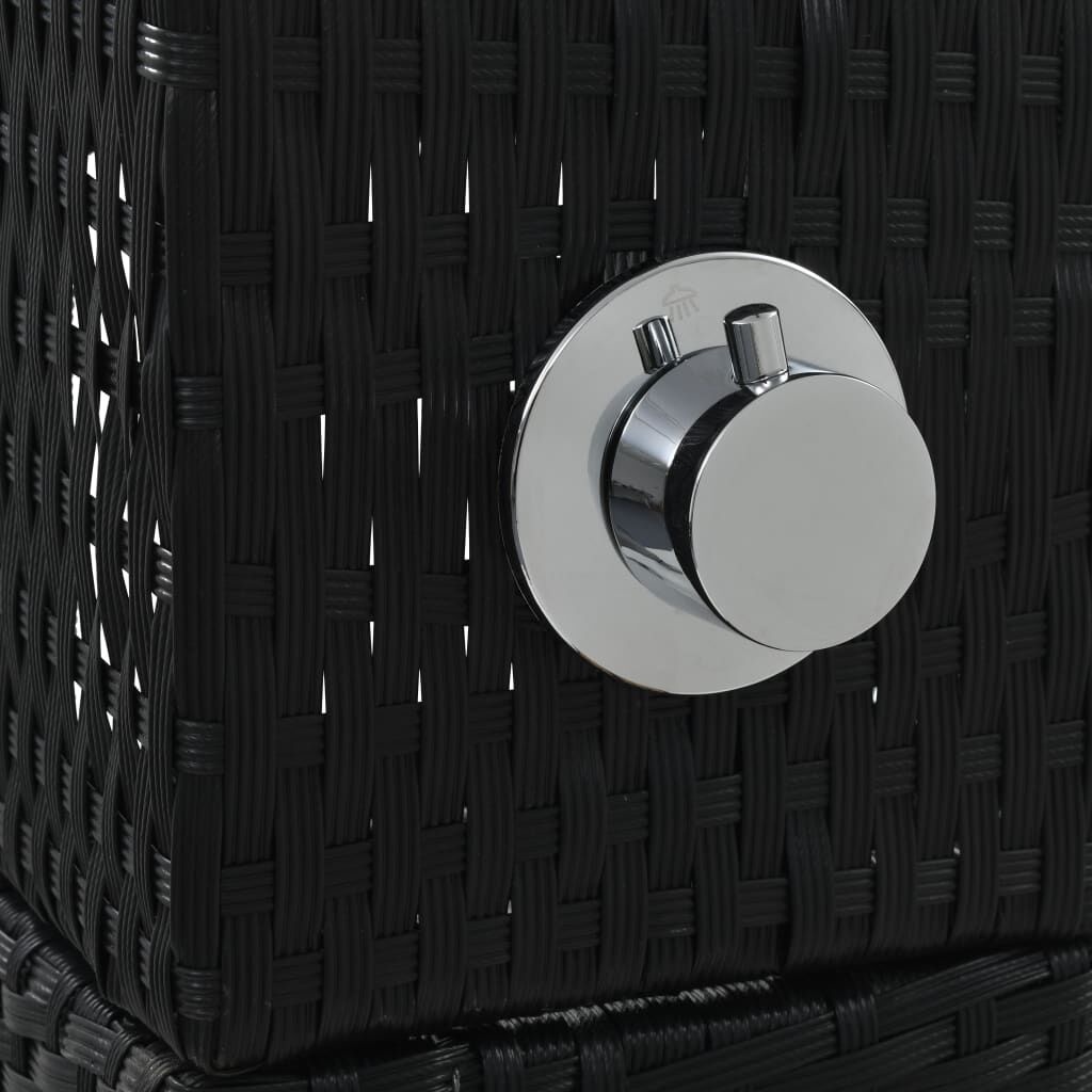 vidaXL Buitendouche poly rattan HKC