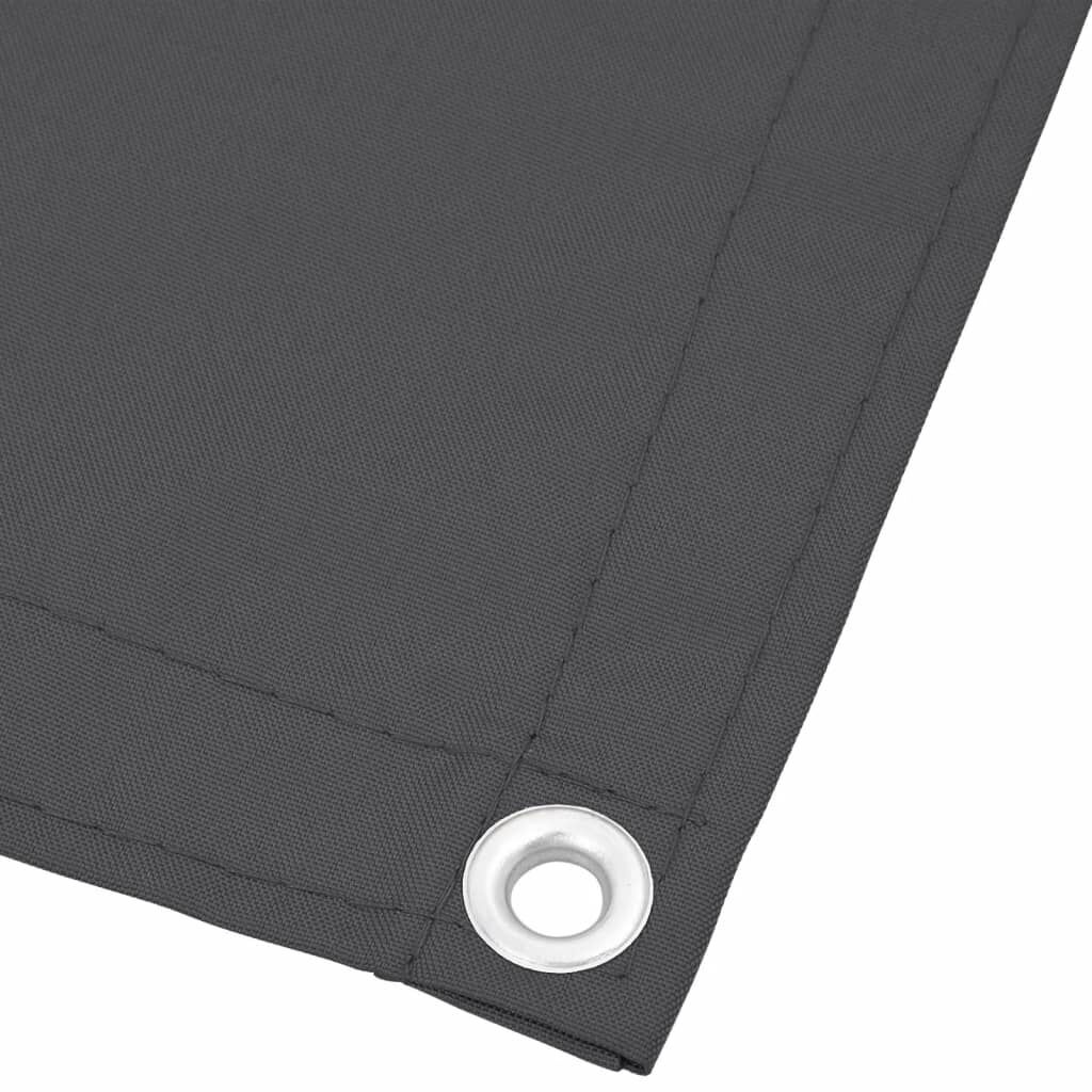 vidaXL Balkonscherm 90x1000 cm 100% oxford polyester antracietkleurig