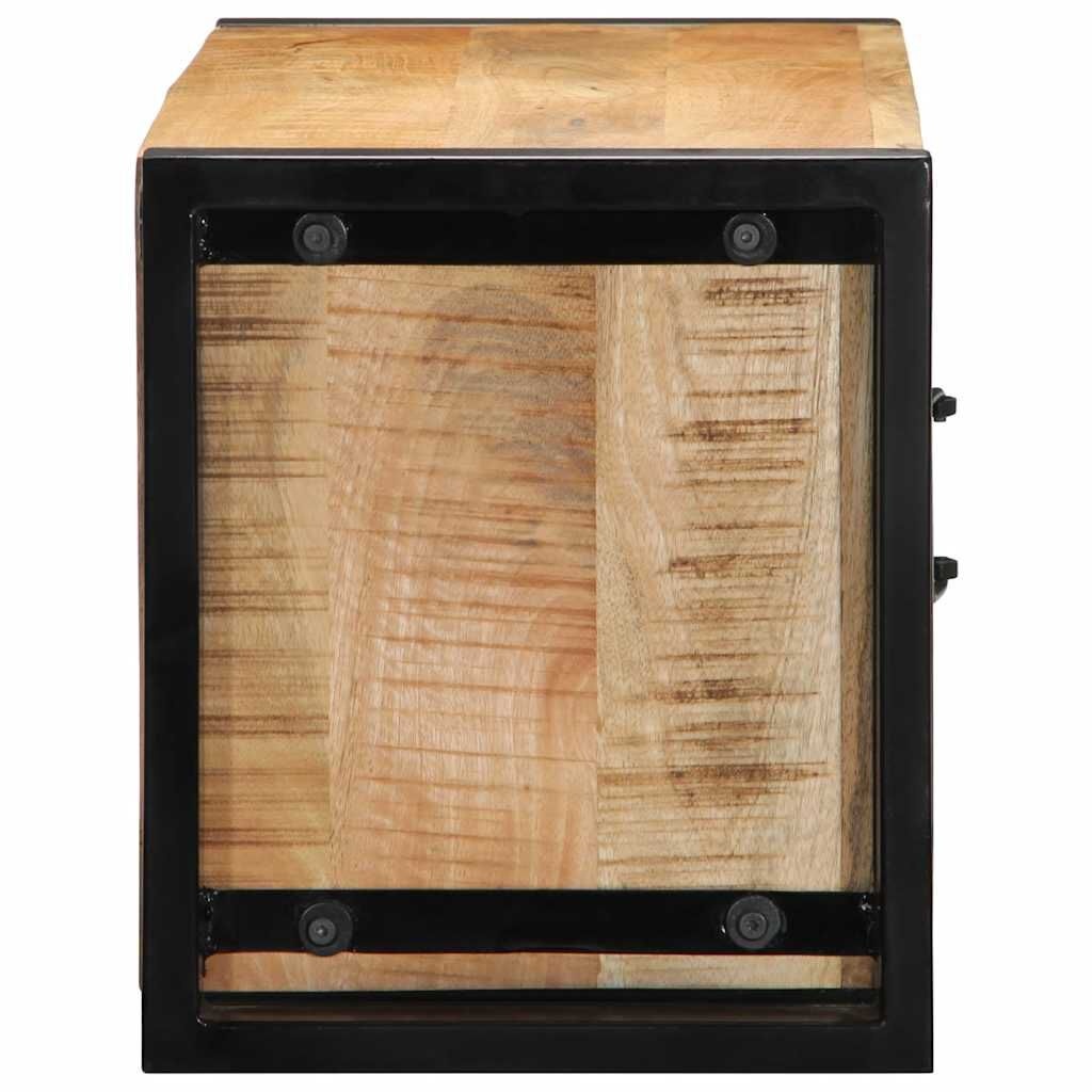 vidaXL Tv-meubel 80x30x35 cm massief ruw mangohout