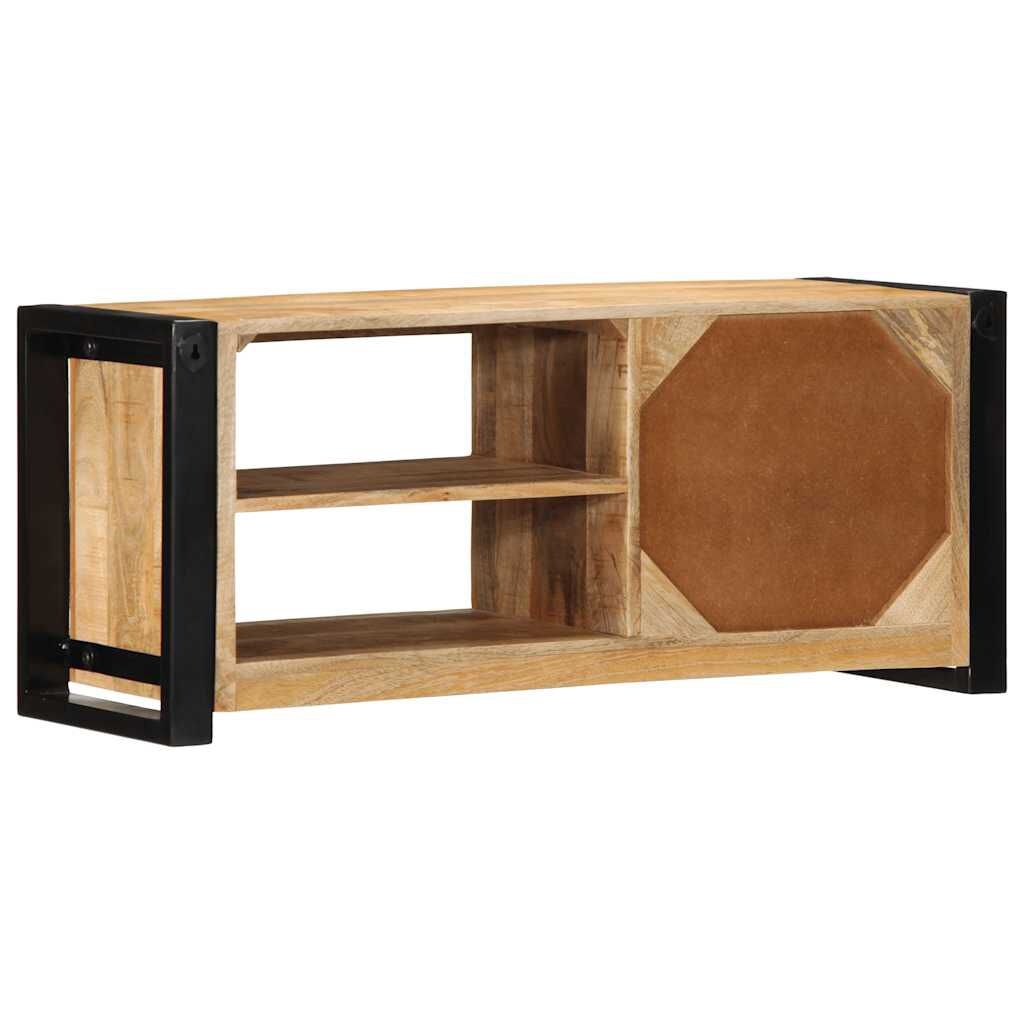 vidaXL Tv-meubel 80x30x35 cm massief ruw mangohout