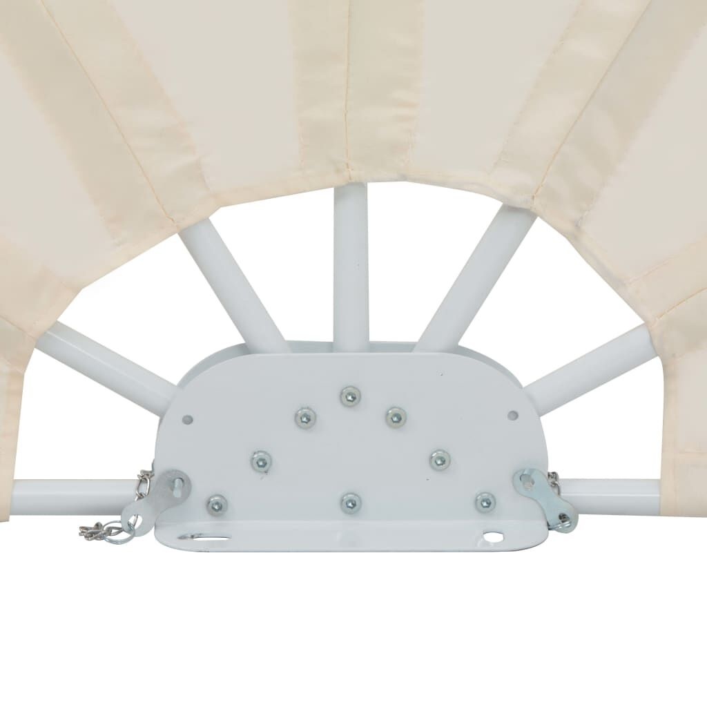 vidaXL Terrasscherm inklapbaar 200 cm crème