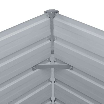 vidaXL Plantenbak verhoogd 160x80x77 cm gegalvaniseerd staal groen
