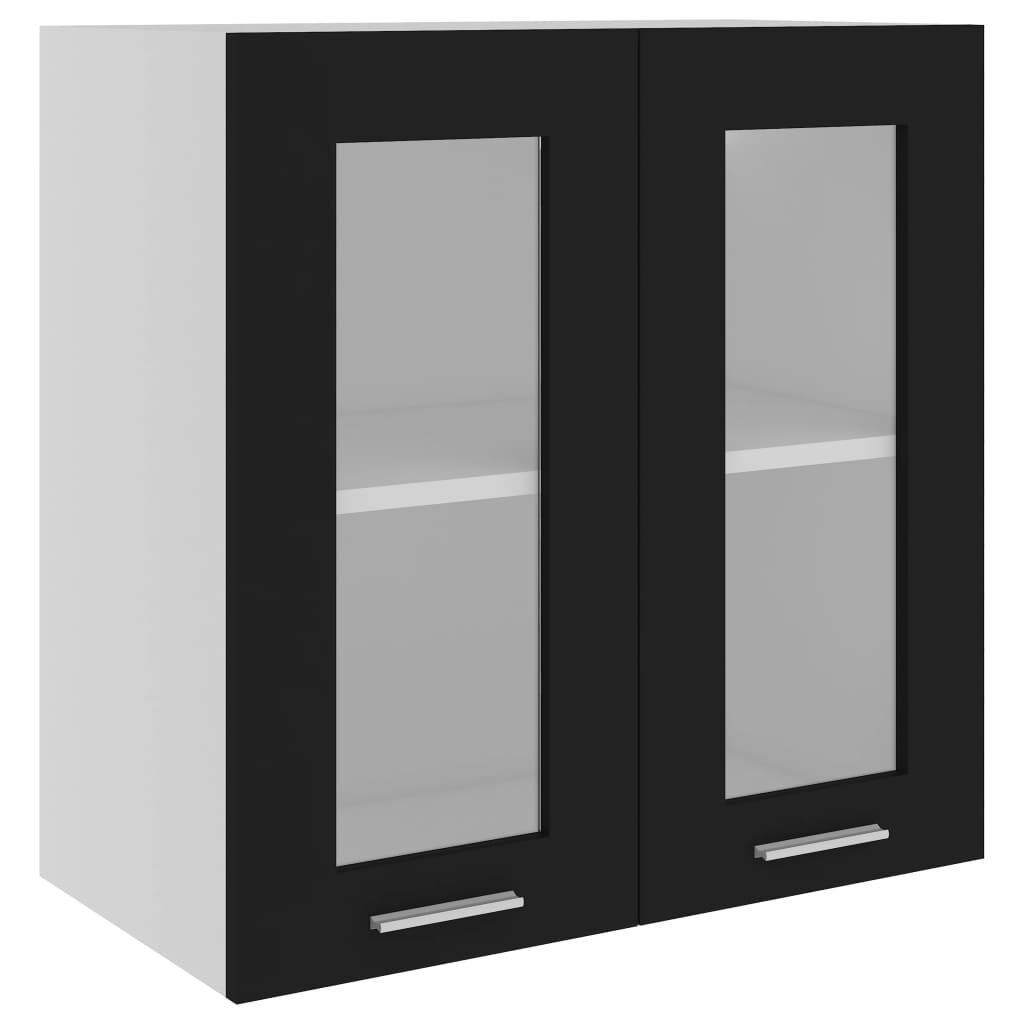 vidaXL Hangkast Lyon 60x31x60 cm bewerkt hout zwart