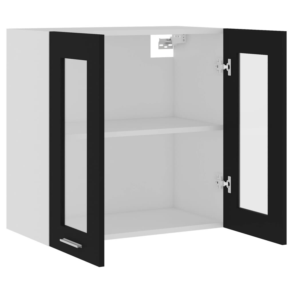 vidaXL Hangkast Lyon 60x31x60 cm bewerkt hout zwart