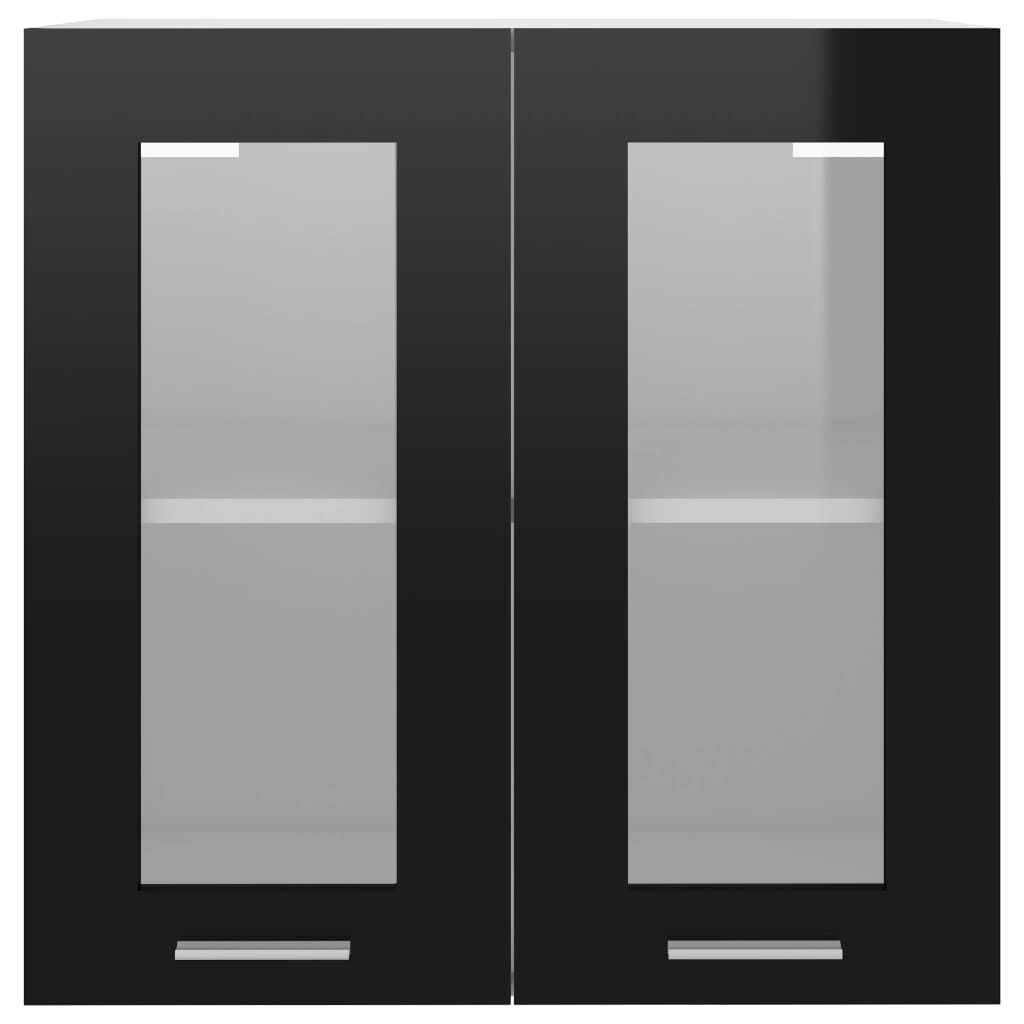vidaXL Hangkast Lyon 60x31x60 cm bewerkt hout zwart