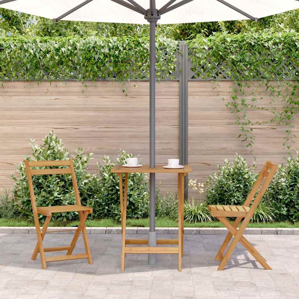vidaXL Tuintafel inklapbaar 60x60x75 cm massief acaciahout